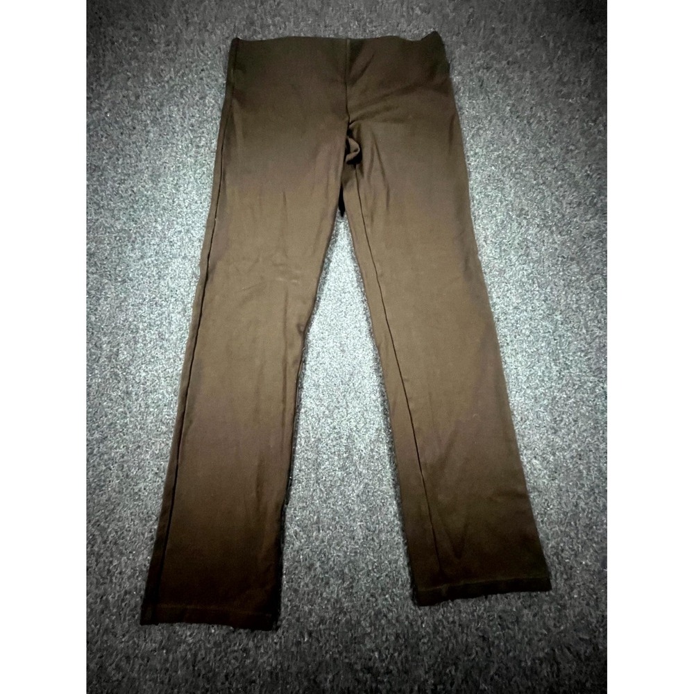 Vintage Lauren Ralph Lauren Bootcut Pants Womens S Brown Stretch Elastic Waist